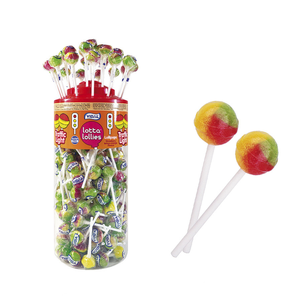 Traffic Lights Lollipops Tub Of 150